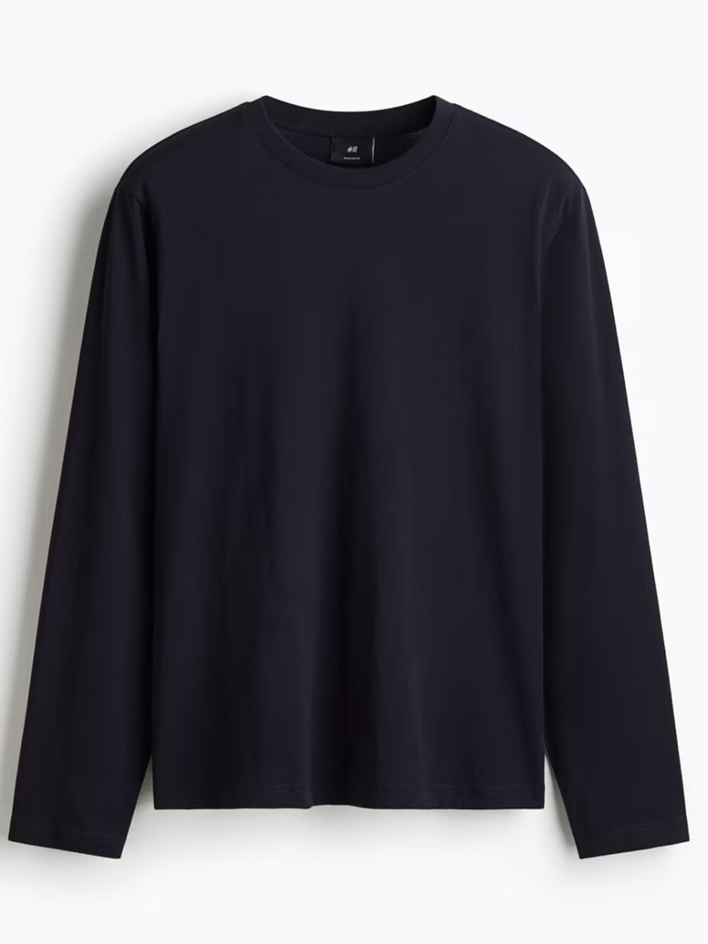 H&M Navy Slim Fit Long Sleeve